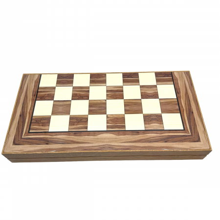Joc Table si Sah - model Natural Wood, calitate premium + Piese de Sah + Carti de joc aurite [1]