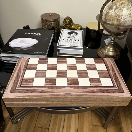Joc Table si Sah - model Natural Wood, calitate premium + Piese de Sah + Carti de joc aurite [3]
