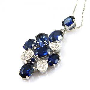 Cercei şi medalion Precious Safir by Borealy Argint 925 [2]