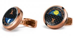 Butoni TF Est. 1968 Moon Phase Shiny - Placaţi cu aur roz - Made in Switzerland [0]