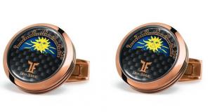 Butoni TF Est. 1968 Moon Phase Shiny - Placaţi cu aur roz - Made in Switzerland [1]