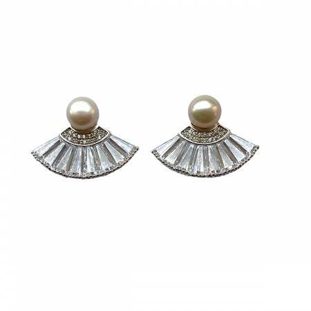 Noble Cercei Pearl Simulated Diamond [0]
