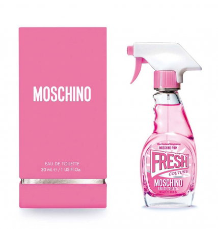 Cadou Rose Gold Luxury Şampanie - cu foiţă de aur 23 karate & Parfum Moschino Fresh Pink Couture 30 ml [2]