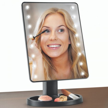 Oglinda Mare cu Leduri si Touch 22 cm, alba [2]