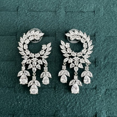 Cercei Zirconia Diamonds Leaf Olive Drops [4]
