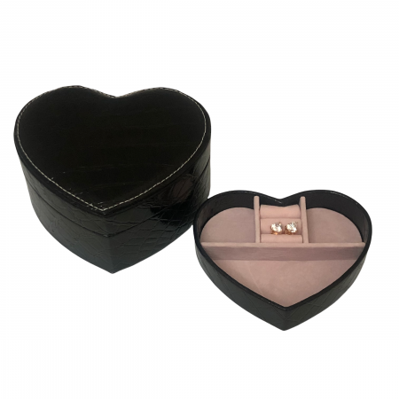 Cadou Cutie Bijuterii Inima si Cercei Gold Heart [3]