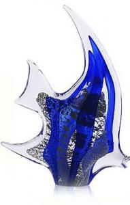 Pesce Angelo Argint by Marcolin (Handmade crystal) 18 cm - Made in Italy [1]