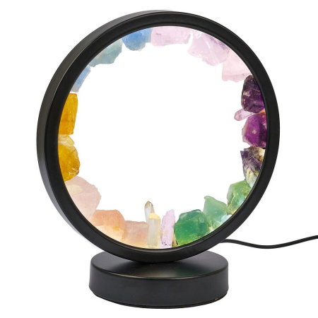 Cadouri Femei – Idei Elegante și Cadouri Premium pentru Ea - Lampa Echilibrare Chakre Cristale Naturale