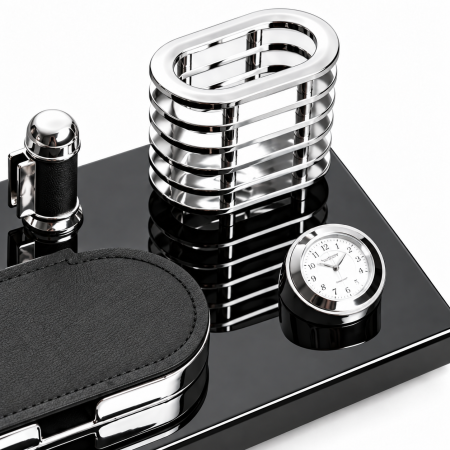 Set birou Nautic Silver cu ceas [2]