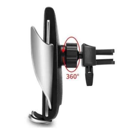 Smart Sensor Car Wireless Charger Argintiu - Suport Auto Cu Incarcare Wireless [2]