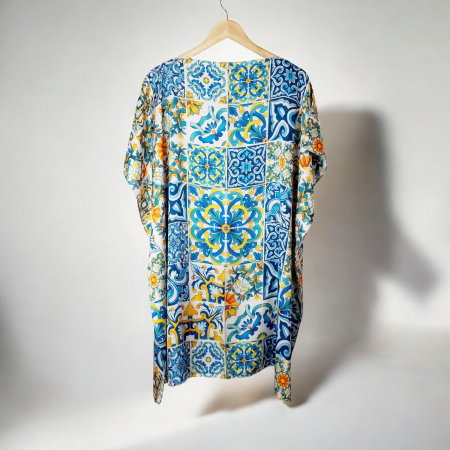 Rochie Plaja Poncho Sicily Lemon [0]