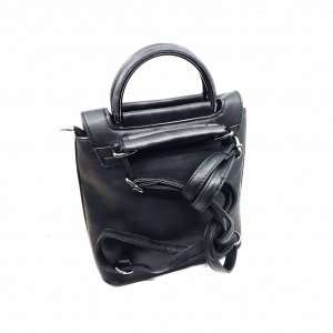 Rucsac dama Borealy, Versatile Black, din piele ecologica [3]