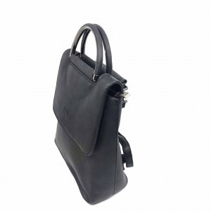 Rucsac dama Borealy, Versatile Black, din piele ecologica [2]