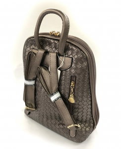 Rucsac Piele Coco Mademoiselle Metalic Silver [2]