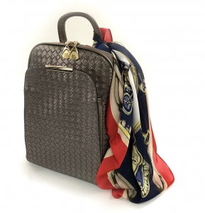 Rucsac Piele Coco Mademoiselle Metalic Silver [0]