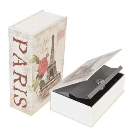 Cadouri Sfanta Maria - Seif in forma de carte Paris Big size: 24 x 15,5 x 5,5 cm