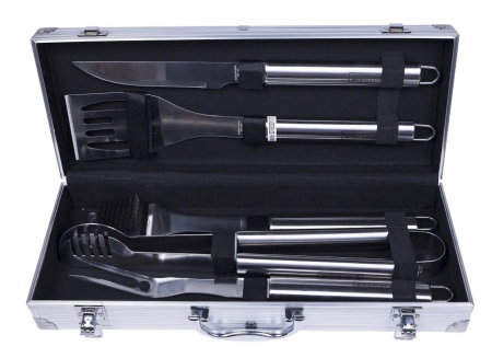 Set 5 ustensile pentru grătar in caseta din aluminiu - Premium Quality [3]