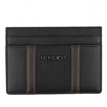 Portofel Piele Naturala Carduri Ungaro Taddeo Black [1]