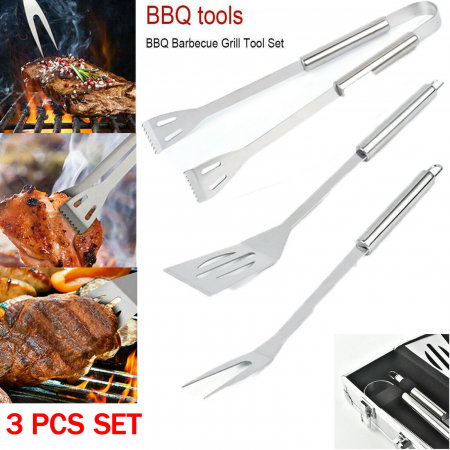 Set 3 ustensile pentru grătar Barbeque [5]