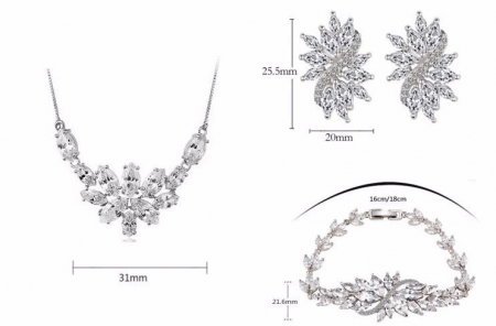 Set Borealy Crystals Colier, Cercei si Bratara Dolce Luxury [4]