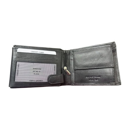 Set Cadou Portofel și Curea din Piele Naturală Neagră, Regalo Reale, cu Protecție RFID [2]