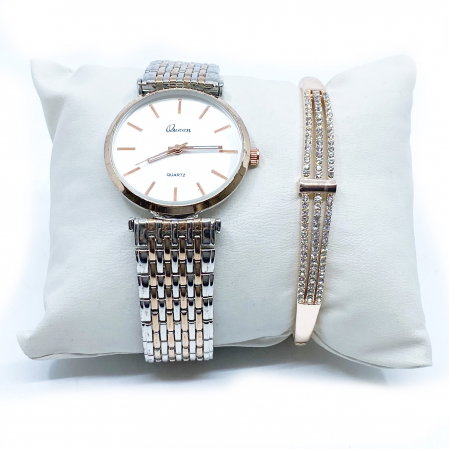 Set Ceas Lady Luxury Gold & Bratara Trio [2]