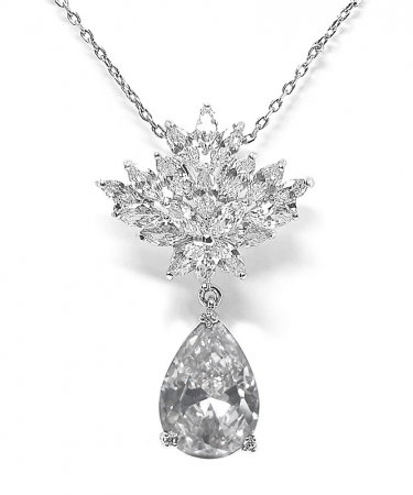 Set Cercei si Colier Borealy Glamorous Diva White [1]