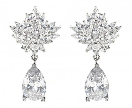 Set Cercei si Colier Borealy Glamorous Diva White [3]