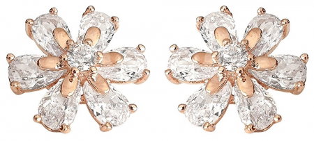 Set Cercei, Colier si Bratara Pink Flower by Borealy [1]