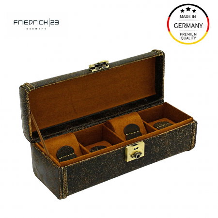 Cutie 4 Ceasuri Cubano Piele Naturală by Friedrich Made in Germany [0]
