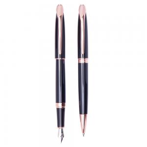 Cadou Business Desk Black & Rose Gold Stilou, Pix si Butoni [3]