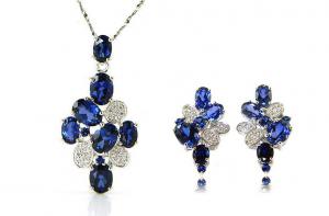 Cercei şi medalion Precious Safir by Borealy Argint 925 [0]