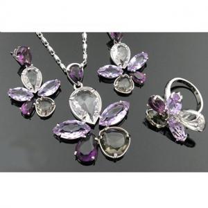Heritage Purple Set medalion, cercei, inel by Borealy [1]
