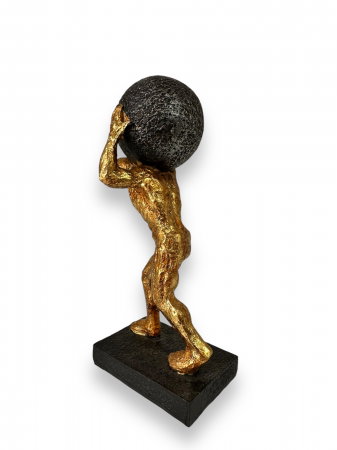 Statueta Atlas ce tine pe umeri bolta cereasca, Golden [2]
