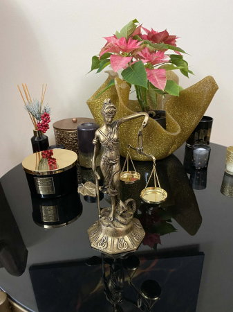 Statueta Zeita Justitiei, Bronz, 25 cm, Golden [1]