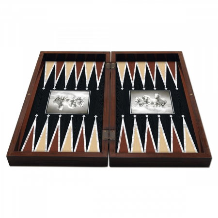 Joc de Table Backgammon Horses Black [1]