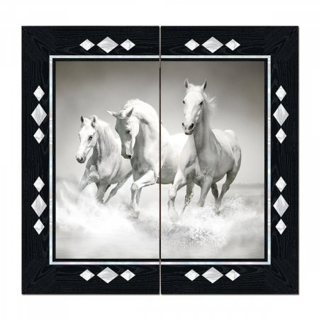 Joc de Table Backgammon Horses Black [0]