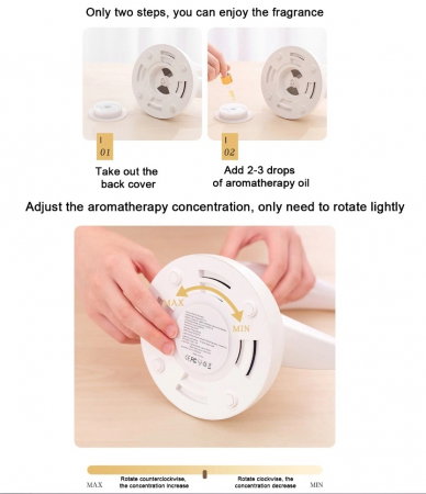 Lampa Semi Luna difuzor umidificator aromaterapie [4]