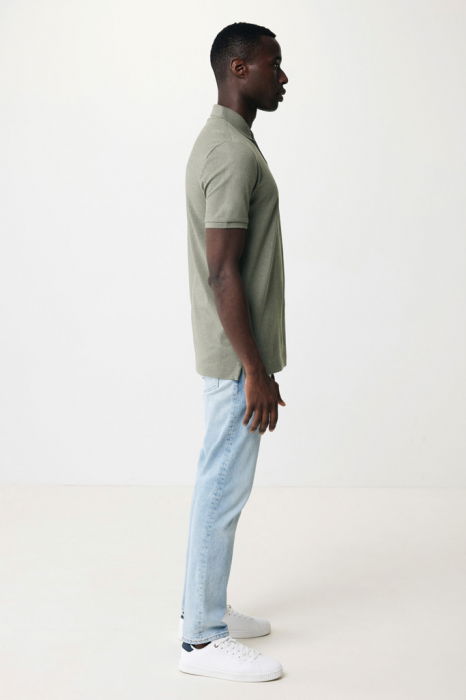 Tricou polo unisex IQONIQ Yosemite, bumbac organic si reciclat, 220 GSM, medium fit [11]