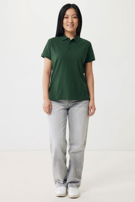 Tricou polo dama IQONIQ Yosemite, bumbac organic si reciclat, 220 GSM, medium fit [6]