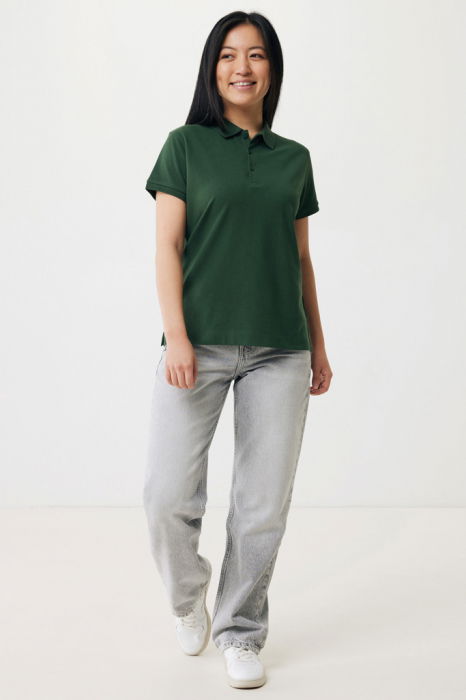 Tricou polo dama IQONIQ Yosemite, bumbac organic si reciclat, 220 GSM, medium fit [5]
