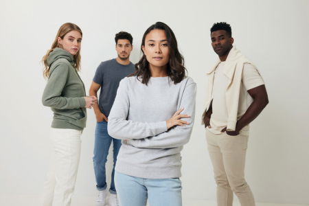 Bluza unisex IQONIQ Denali, bumbac organic si reciclat, fara vopsire, 340 GSM [19]