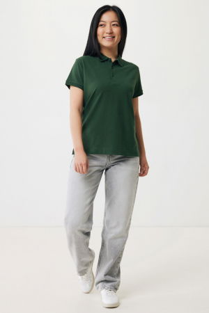 Tricou polo dama IQONIQ Yosemite, bumbac organic si reciclat, 220 GSM, medium fit [4]