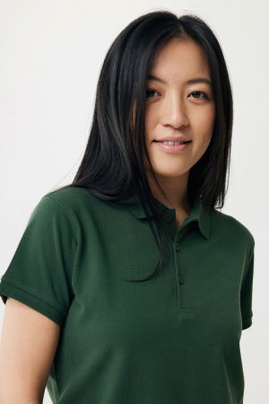 Tricou polo dama IQONIQ Yosemite, bumbac organic si reciclat, 220 GSM, medium fit [8]