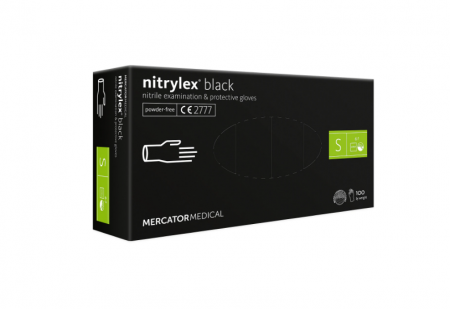 Protectia muncii si Imbracaminte - Manusi NITRYLEX negre nepudrate 100 buc