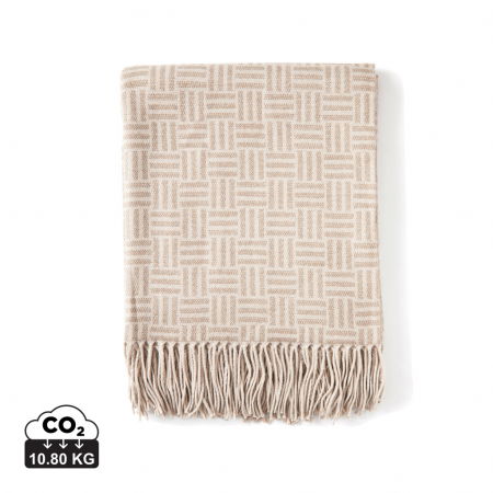 Textile si confort pentru casa - Patura VINGA Lenox – design geometric jacquard| acril 100%