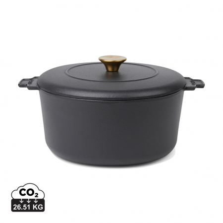Casa si bucatarie - Oala cocotte VINGA Monte Heritage 5.5 L, fonta emailata, capacitate mare