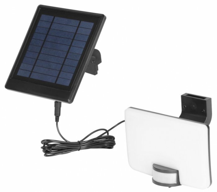 Proiector cu panou solar Strend Pro LED, 10 + 1W, 1500 lm, IP44, senzor miscare, lumina naturala 4000K [2]