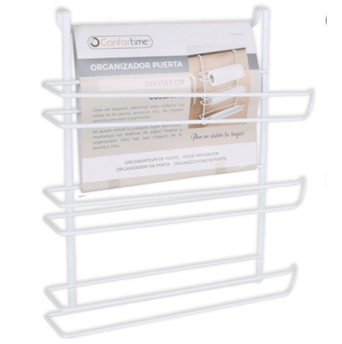 Suport 3 role bucatarie pentru usa dulapuri bucatarie, 38x35x9cm, Confortime [1]