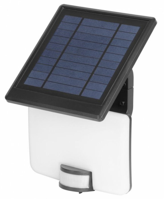 Proiector cu panou solar Strend Pro LED, 10 + 1W, 1500 lm, IP44, senzor miscare, lumina naturala 4000K [1]